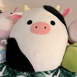 Fuzzy Connor the Cow Squishmallow 16 in.